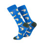 Rydale Mens Bamboo Rich Animal Ankle Socks - Fish/Blue