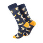 Rydale Mens Bamboo Rich Animal Ankle Socks - Fish Navy