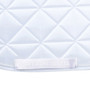 White Weatherbeeta Satin Pro Air-Tec Euro Jump Shaped Saddle Pad