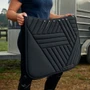 Black WeatherBeeta Softshell Pro Grip Euro Jump Saddle Pad