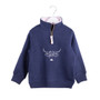 Rydale Girls Byland Mini Quarter Zip Sweatshirt - Navy