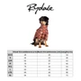 Rydale Patterned Dog Raincoat - Size Guide