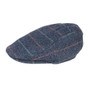 Rydale Unisex Tweed Flat Cap - Navy Check