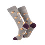 Rydale Ladies Bamboo Rich Bird Ankle Socks - Flying Pheasant/Grey