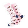 Rydale Ladies Bamboo Rich Dog Ankle Socks - Dachshund/Soft Pink