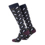 Rydale Ladies Horse Print Welly Socks - Snaffle Navy