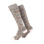 Rydale Ladies Horse Print Welly Socks - Ridden Horse/Grey