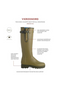 Le Chameau Ladies Vierzonord Neoprene Lined Wellies - Features