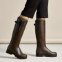 Le Chameau Ladies Vierzonord Neoprene Lined Wellies - Marron Fonce