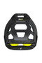 Flex-On Customisable Safe-On Childrens Inclined Grip Stirrup - Endurance Cage - Black frame-Black foot-Yellow shock