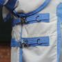 WeatherBeeta Sweet Itch Shield Combo Neck - White/Blue - clips