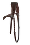 PS of Sweden Flat Throatlatch With Light Stitches - Brown - With Bridle