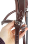 PS of Sweden Flat Throatlatch With Light Stitches - Brown - Fastening