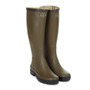 Le Chameau Ladies Giverny Jersey Lined Wellies - Vert Chameau - Front