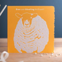 Deckled Edge Colour Block Card in Ewe Are Bleating Brilliant Design