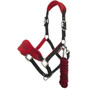 LeMieux Vogue Fleece Headcollar and Leadrope - Chilli/Black