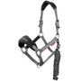 LeMieux Vogue Fleece Headcollar and Leadrope - Black/Grey