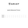 Ariat Ladies Ignite Waterproof Trainers - Size Guide