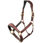 LeMieux Leather Stitched Headcollar - Brown