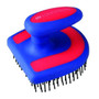 HySHINE Horseshoe Mane Brush - Blue/Pink