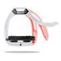 Flex-On Flat Ultra Grip Customisable Safe On Stirrups - Safety arm diagram