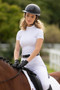 LeMieux Ladies Olivia Short Sleeve Show Shirt in White - Lifestyle