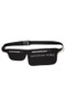 Mountain Horse Double Pocket Waist Bag in Black-Front