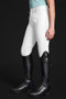 Mountain Horse Youth Crown Silicone Breeches in White- Side