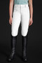 Mountain Horse Youth Crown Silicone Breeches in White-Front