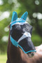 Shires Fine Mesh Fly Mask with Ears and Nose-Teal