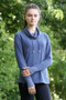 Hy Equestrian Ladies Synergy Cowl Neck Top in Riveria - Lifestyle