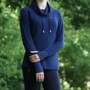 Hy Equestrian Ladies Synergy Cowl Neck Top - Navy - Lifestyle