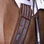 ARMA Memory Foam Elasticated Anatomical Girth Brown