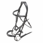 RAPIDA Rolled Padded Cavesson Bridle in Black