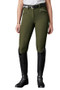 Diana Full Seat Silicone Breeches in Green- Lifestyle Front