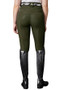 Diana Full Seat Silicone Breeches in Green- Lifestyle Back