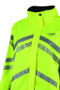 WeatherBeeta Reflective Lightweight Waterproof Jacket - Yellow - Close Up