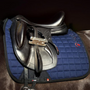 Catago FIR-Tech Dressage Saddle Pad - Navy - Lifestyle