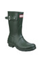 Hunter Boots Ladies Original Short Wellington Boots - Hunter Green - Front