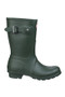 Hunter Boots Ladies Original Short Wellington Boots - Hunter Green - Side