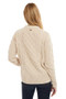 Barbour Ladies Daffodil Knit in Oatmeal-Lifestyle Back