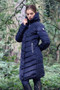 Coldstream Ladies Kimmerston Long Quilted Coat in Navy - Lifestyle
