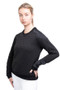 Coldstream Ladies Foulden Sweater in Black - front