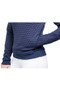 Coldstream Ladies Foulden Sweater in Navy - zip pocket