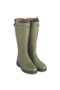 Le Chameau Ladies Chasseur Leather Lined in Vert Vierzon - Front