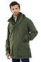 Barbour Mens Swinton Jacket in Olive-Lifestyle Front
