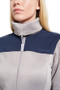 Toggi Ladies Dynamic Stretch Fleece Jacket- Taupe - Neck
