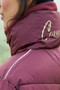 Covalliero Ladies Quilted Jacket in Merlot-Detail