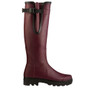 Side of the Le Chameau Ladies Vierzon Jersey Wellington Boots - Oxblood