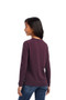 Ariat Youth Dream Long Sleeved T-Shirt - Back - Mulberry